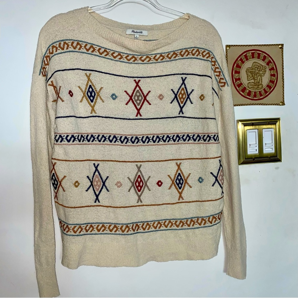 Madewell Embroidered Reseda Sweater
